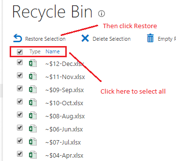 Now try to Restore from Classic View